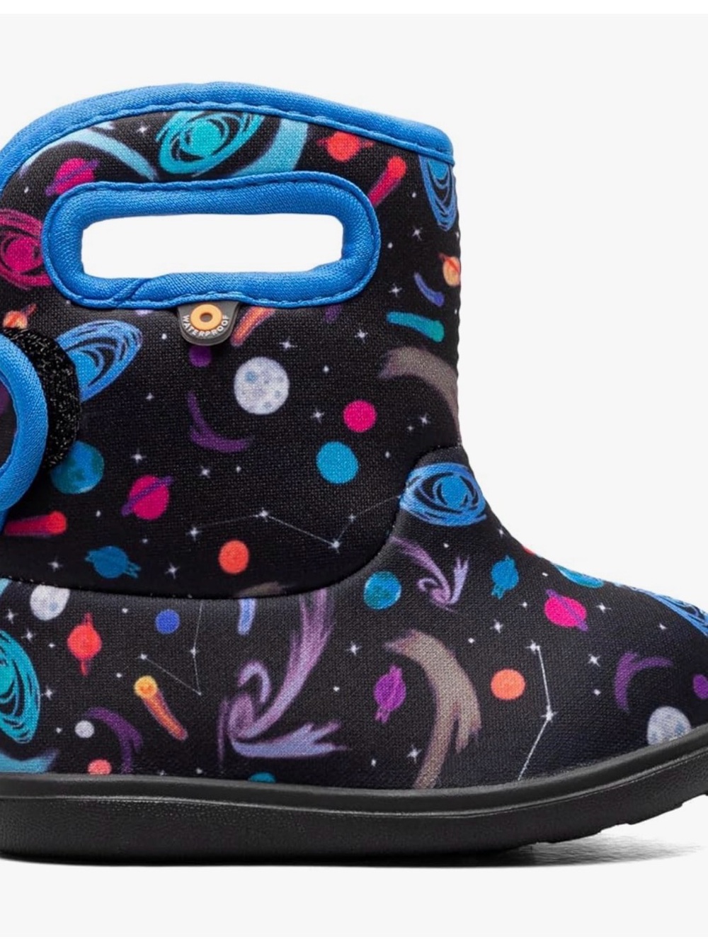 BOGS Space Pattern Winter Boots in Black and Blue